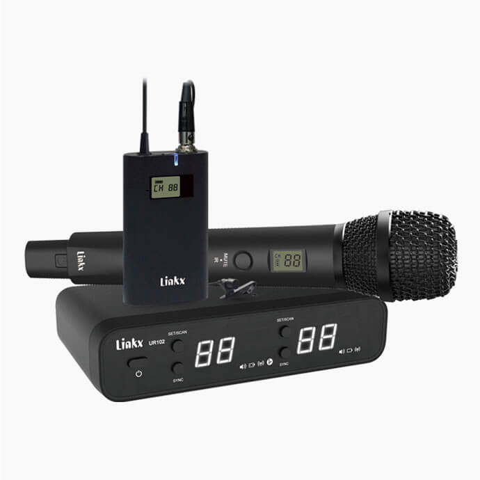 UR102 dual-band wireless microphone system