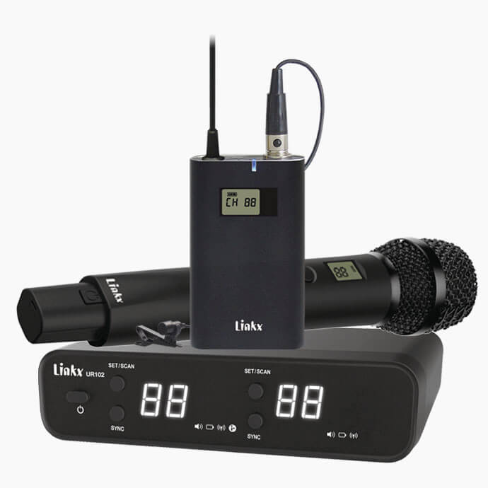 UR102 dual-band wireless microphone system